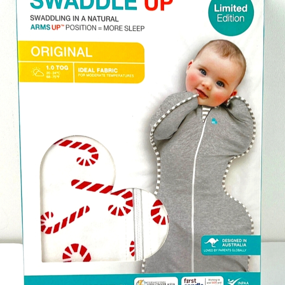 Limited edition candy cane swaddle me